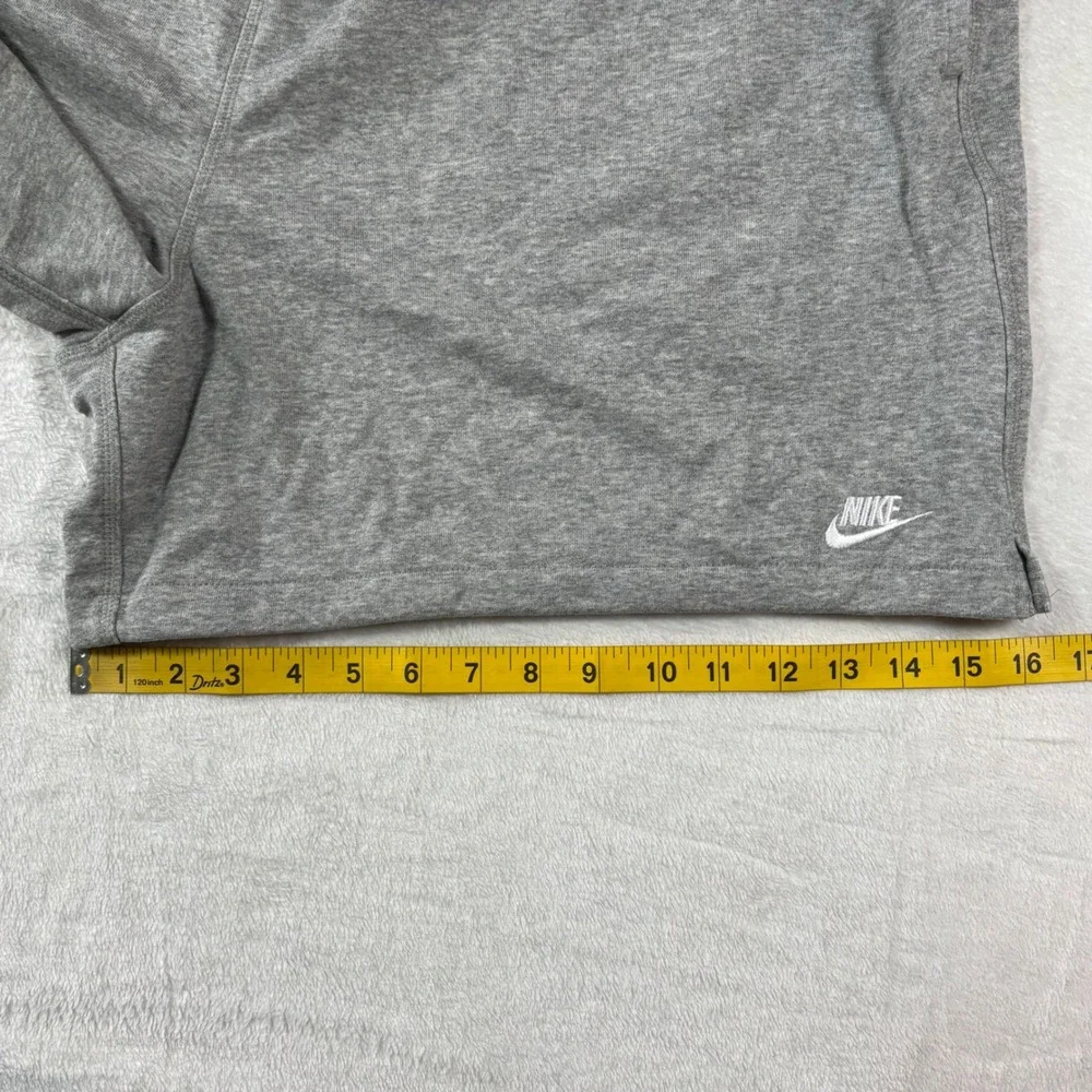 Nike Mens Sportswear Jersey Shorts Heather Gray XL Drawstring French Terry XL